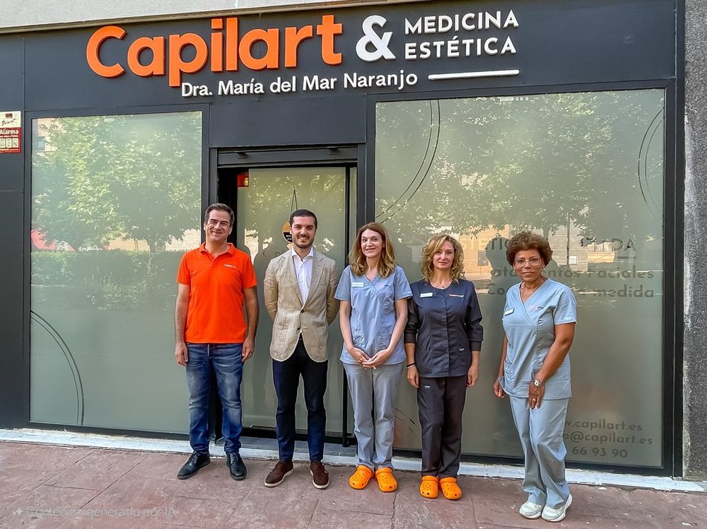 El equipo de Capilart en la clínica